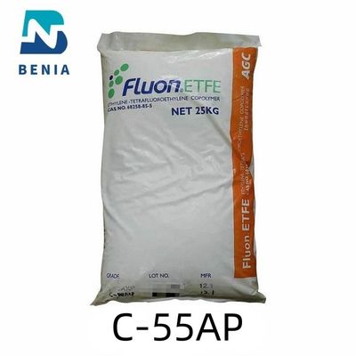 Порошок лепешки девственницы фторопластов ETFE AGC Fluon ETFE C-55AP В ЗАПАСЕ весь цвет