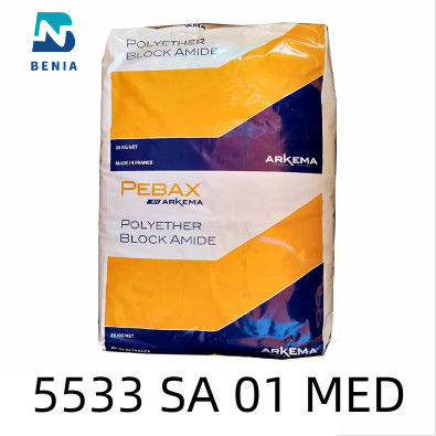 Лепешка девственницы применения термопластикового эластомера MED SA 01 Arkema Pebax 5533 медицинская весь цвет