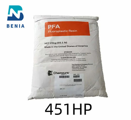 Dupont PFA 451HP PFA Perfluoroalkoxy PFA Пластиковый материал для трубной обшивки